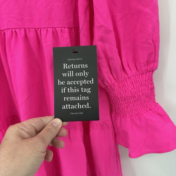 NEW POMANDER PLACE TUCKERNUCK kenzo dress electric pink mini casual SMALL - Picture 7 of 8
